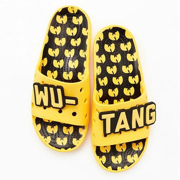 Crocs Classic Wu-Tang Slide Sandals in Yellow/Black Mens Size 5 Womens 7 - Picture 14 of 14